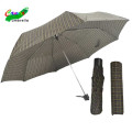 3 fold cheap china mechanism black drawing flower manual open umbrella